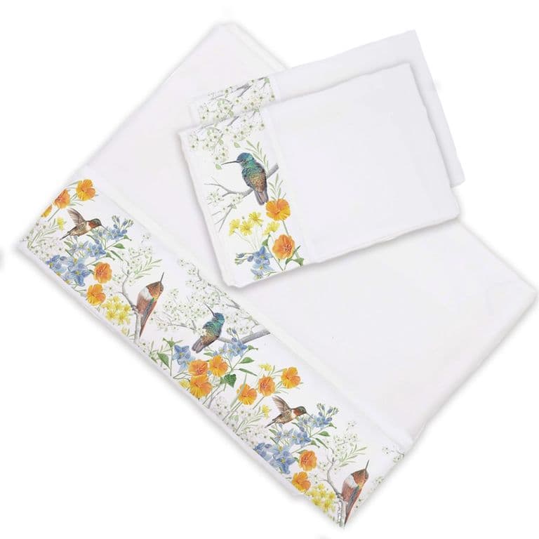 Juego de Sabanas Picaflor Arcoiris King
