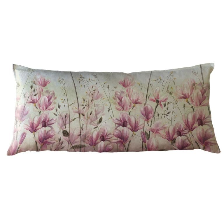 FUNDA COJIN ALGODON MAGNOLIAS XL