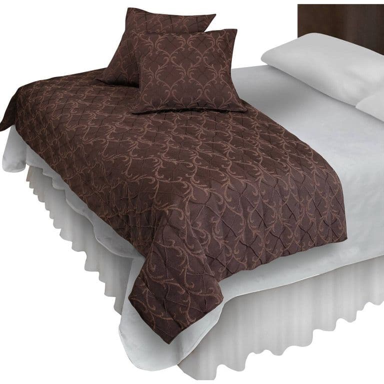Piecera Con Fundas Sk Barroco Chocolate Reversible