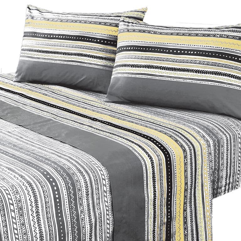 Juego de Sabanas 144 Hilos King Karachi Grey