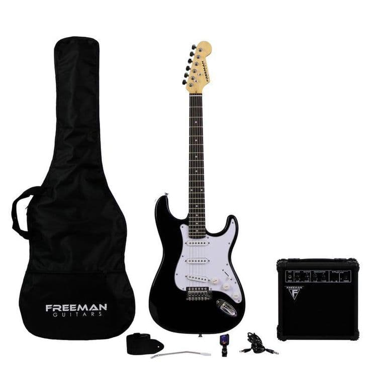 Pack de guitarra electrica full rock Black