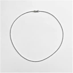 Collar Mostacilla de Plata 40 cm. Plateado TALLA UNICA