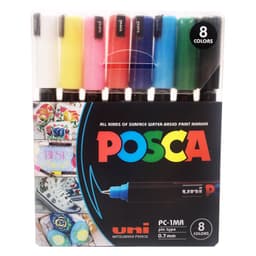 Marcadores Posca 1MR Set 8 Colores Basicos
