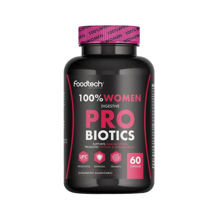 100% Women Digestive Probiotics 60 caps - SIN SABOR