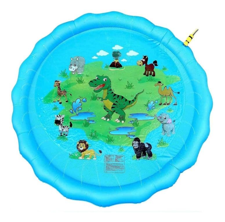 Piscina Alfombra Infantil Regadera De Agua 150 CM Azul