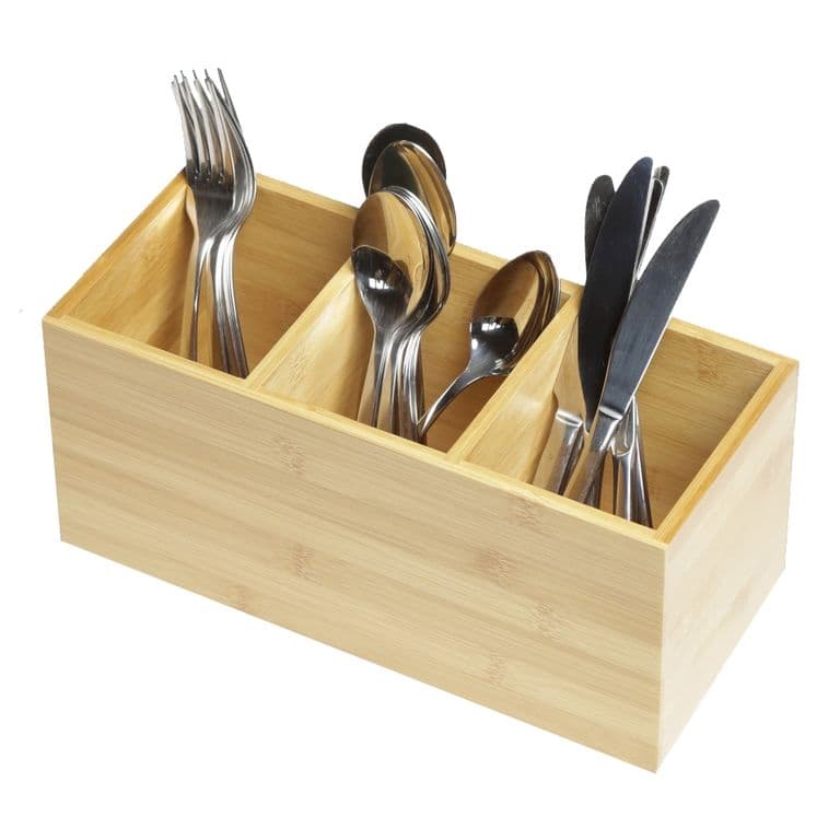 Caja Multiproposito Bambu Natural 30x13x14 cm