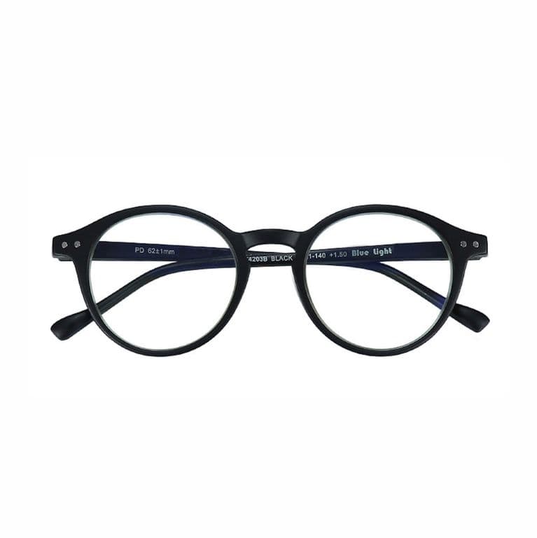 Lente lectura Anteojos opticos con aumento + 2.0 unisex Negro TALLA UNICA