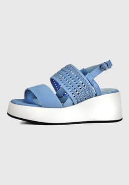 Sandalia Callyl Azul Azul 37