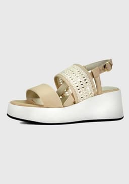 Sandalia Mujer Beige 35