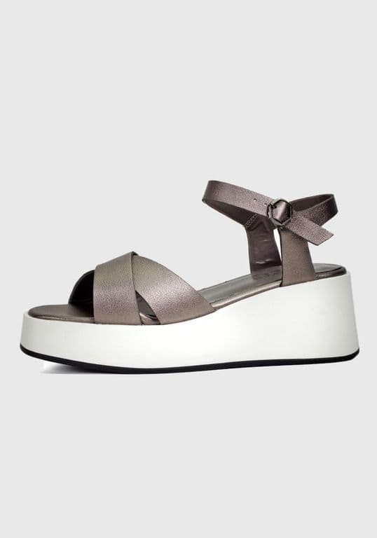 Sandalia Trabyl Plateado Plateado 39
