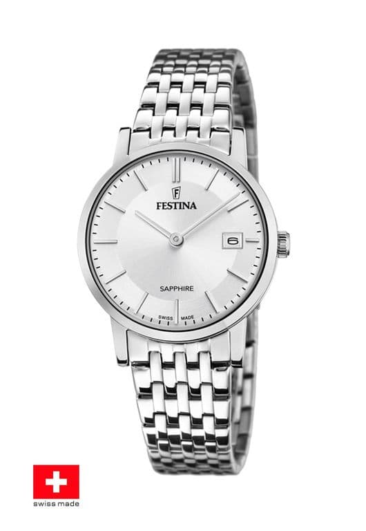 Reloj F20019/1 Plateado Mujer Swiss Made Plateado TALLA UNICA