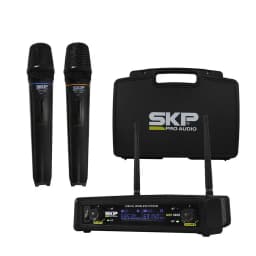 MICROFONO DOBLE INALAMBRICO UHF 300D