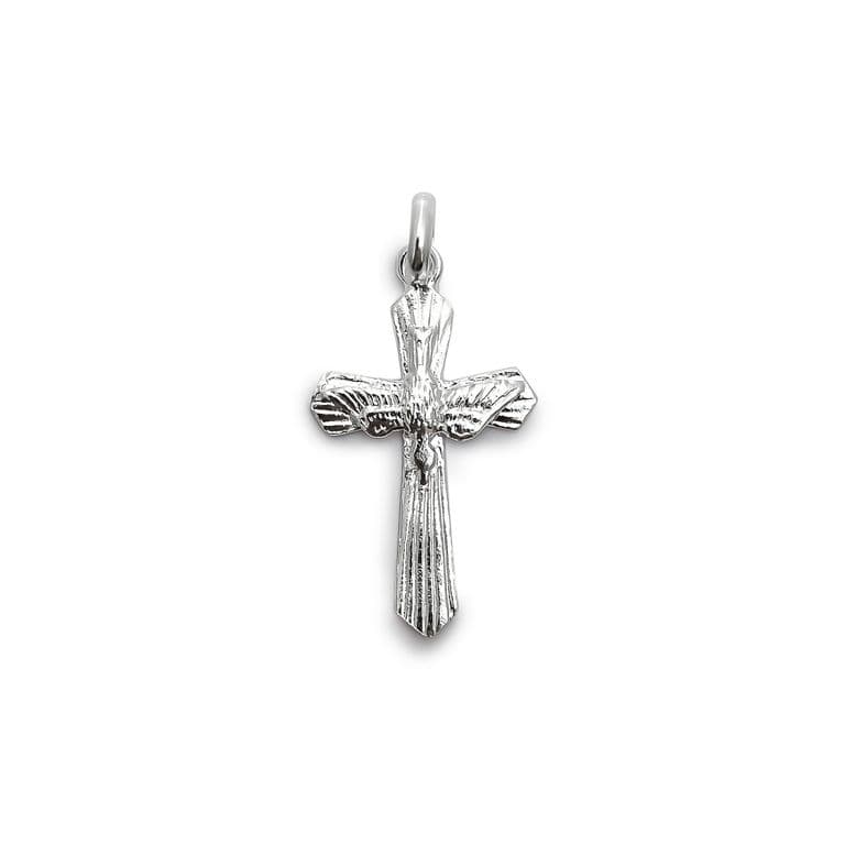 Colgante Cruz Espiritu Santo Plata Fina 925 Plateado TALLA UNICA