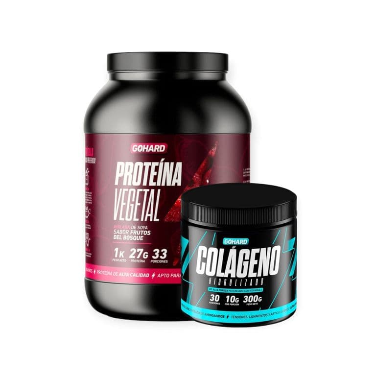 Proteina Vegetal Pack Colageno Hidrolizado FRUTOS DEL BOSQUE