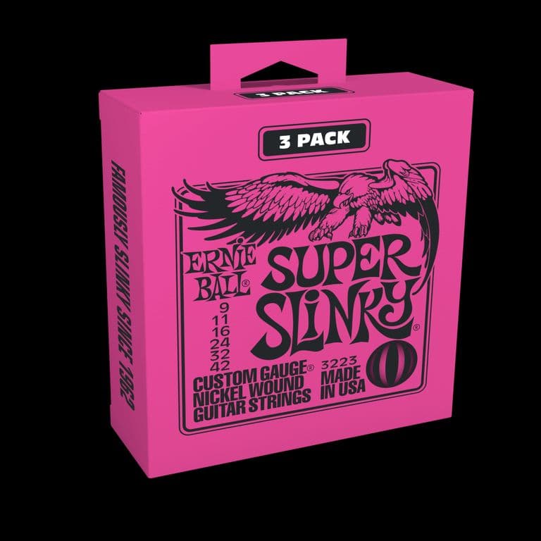 Pack de 3 set de cuerdas Super Slinky Nickel 9-42