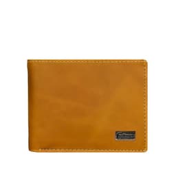 Billetera hombre 100% cuero natural cafe Cafe Claro TALLA UNICA