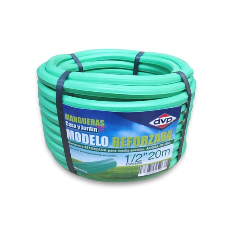 Manguera Pvc Reforzada 20mts 1/2 Pulgadas
