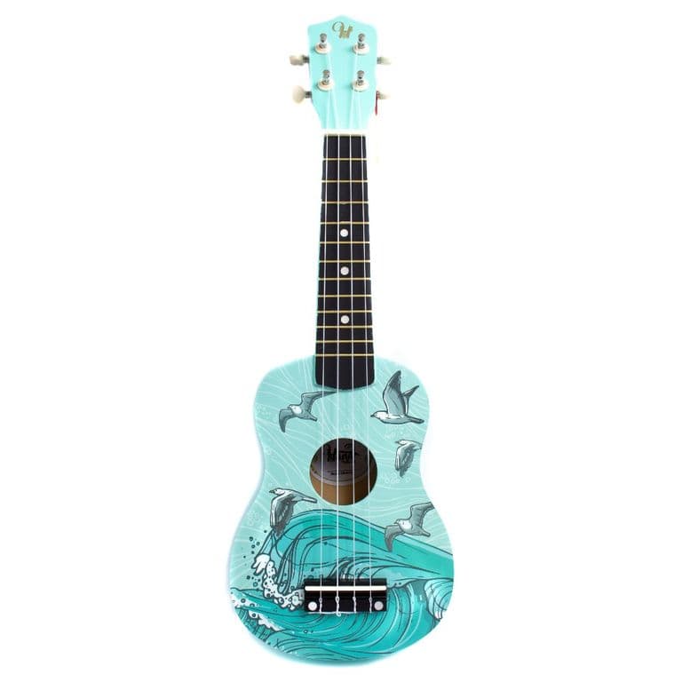 Ukelele Soprano diseno Mar + Funda HN-SEA