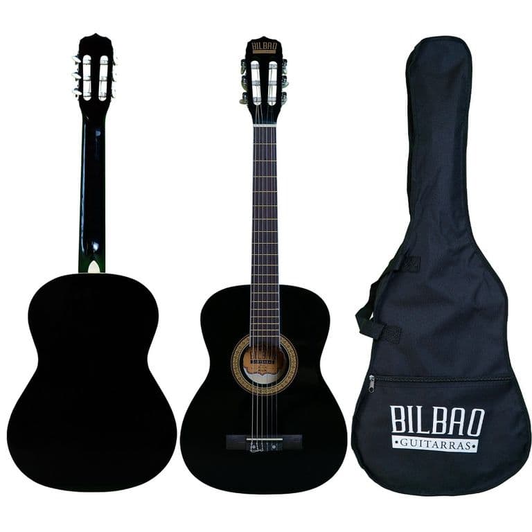 Guitarra Acustica 3/4 BIL-34-BK + Funda
