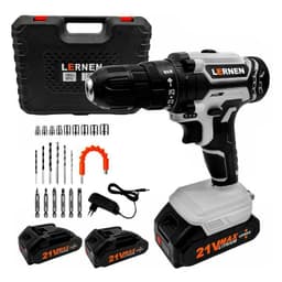 Kit Taladro Destornillador Inalambrico 21v + 2 Baterias