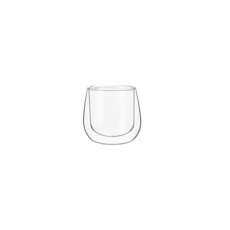 Set 2 Tazas Vidrio Doble Pared Expreso 80 ml