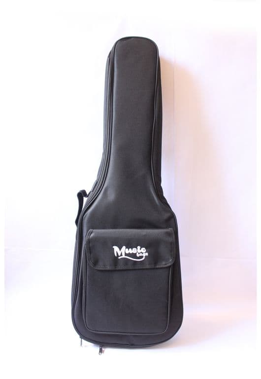 Funda Bajo Electrico Music Bag Negra Nylon 15Mm Mub-122B