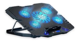 Base Cooler Enfriador Notebook 5 Ventiladores Control Lcd