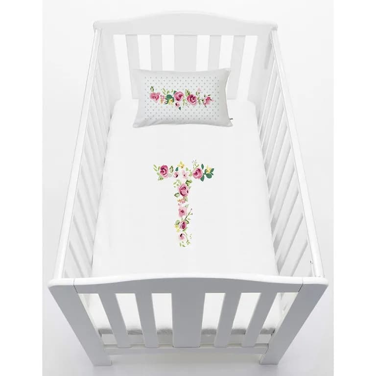 Cubreplumon Pack and Play Letras Vintage T -