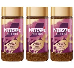Cafe Nescafe Fina Seleccion Alta Rica Frasco 100g Pack X3