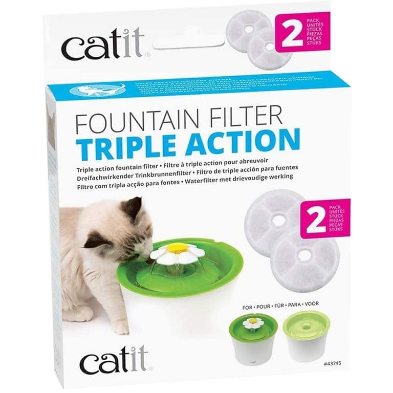 Filtro Fuente Agua Flor 3 litros (2 Unidades) Gato.
