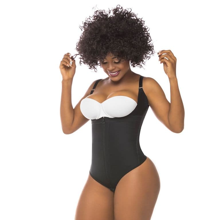 Faja Colombiana Moldeadora Body brasilera espalda alta 351 Negro XS