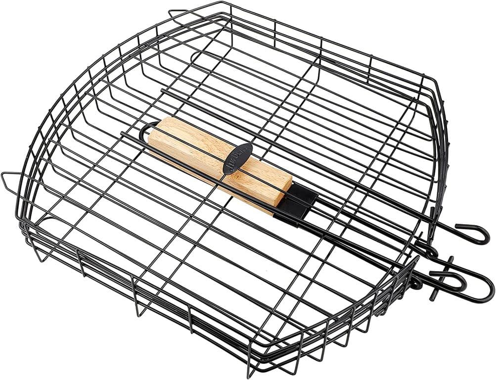 Rejilla Metal Para Parrilla Grande Mango Madera