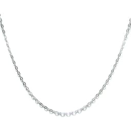 Cadena Eslabon 60cm Plata Fina 925 Plateado TALLA UNICA