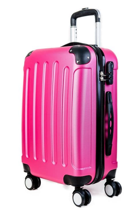 Maleta Cabina Carry On Valija de Mano Rosada Rosa TALLA UNICA