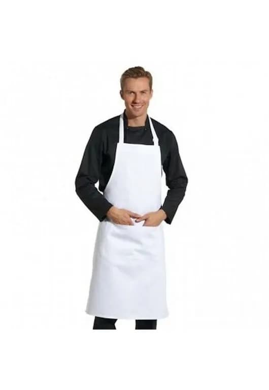 Pack 4 Pechera Blanca Cocina Gastronomia Con Bolsillo