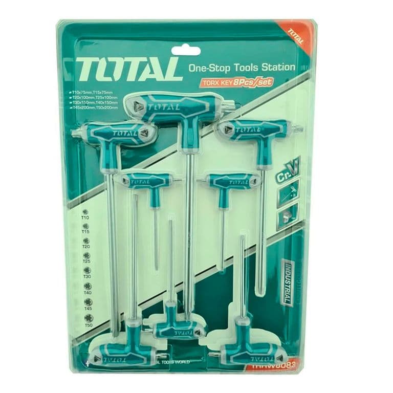 Juego Llaves Torx Estrella C/mango T 8 Piezas Total Thhw8083