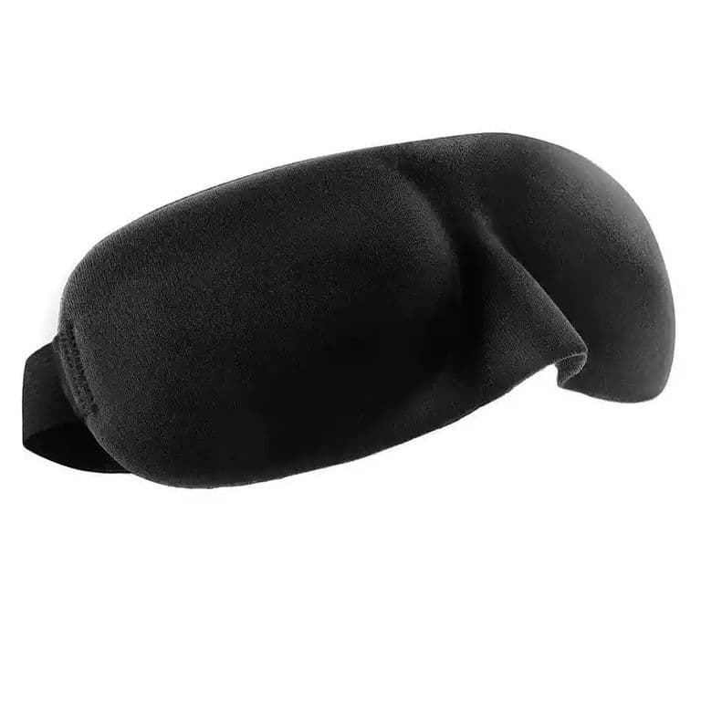 Antifaz 3D Dormir Mascara de Proteccion luz para descanso Negro TALLA UNICA