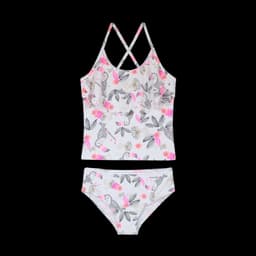 Traje de Bano Nina Tankini UV30+ Blanco Blanco 6