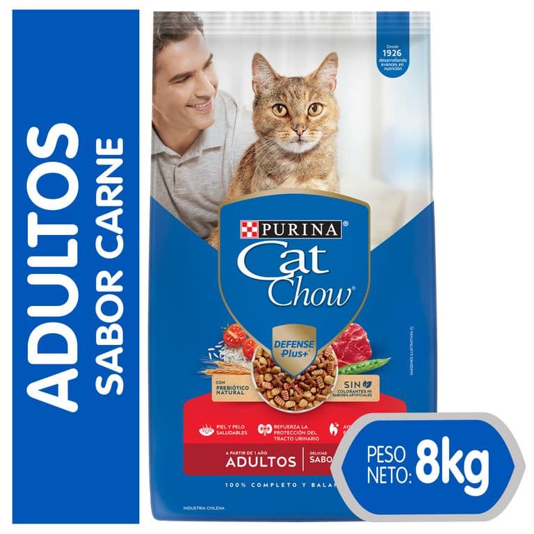 Alimento seco para gato CAT CHOW Adulto Carne 8kg