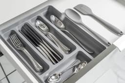 Organizador De Cubiertos Logic Gris