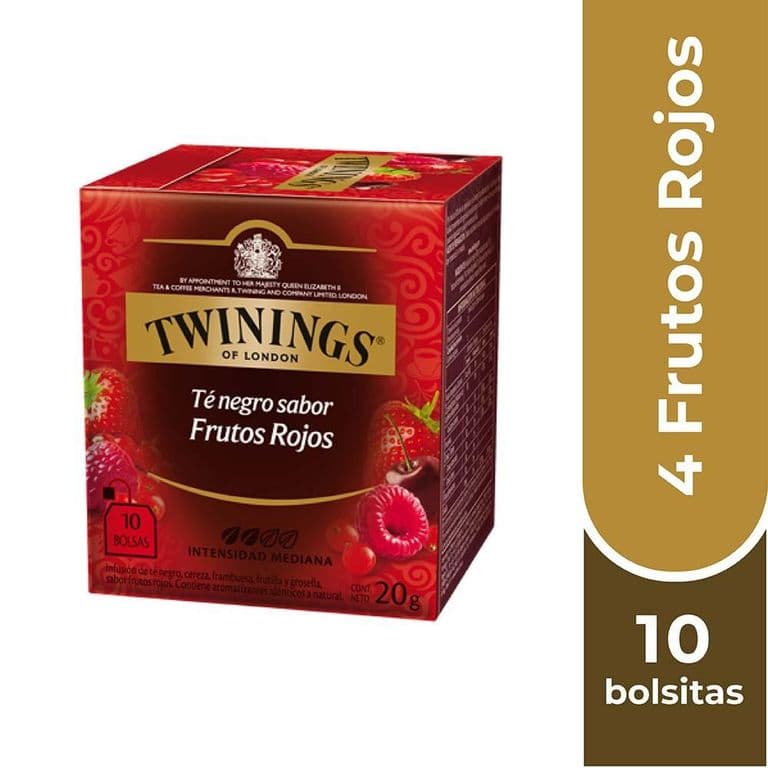 Te 4 Frutos Rojos x 10 Bolsitas
