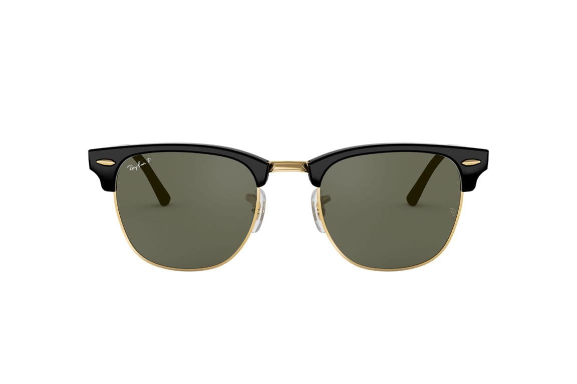 Lentes de Sol Clubmaster Negro Polarizados Ray-Ban Negro M
