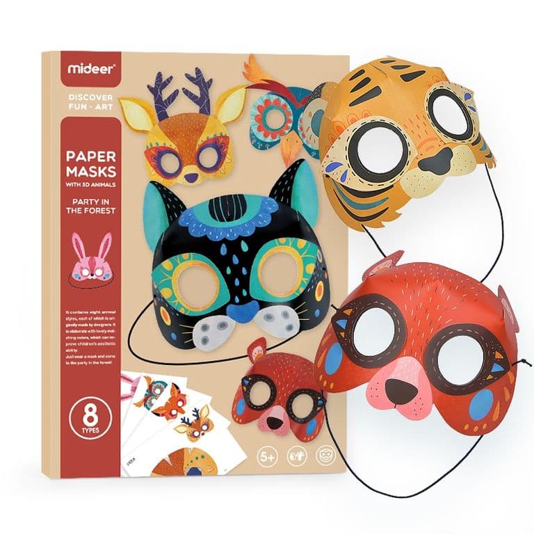 Mascaras De Animales - Fiesta En El Bosque