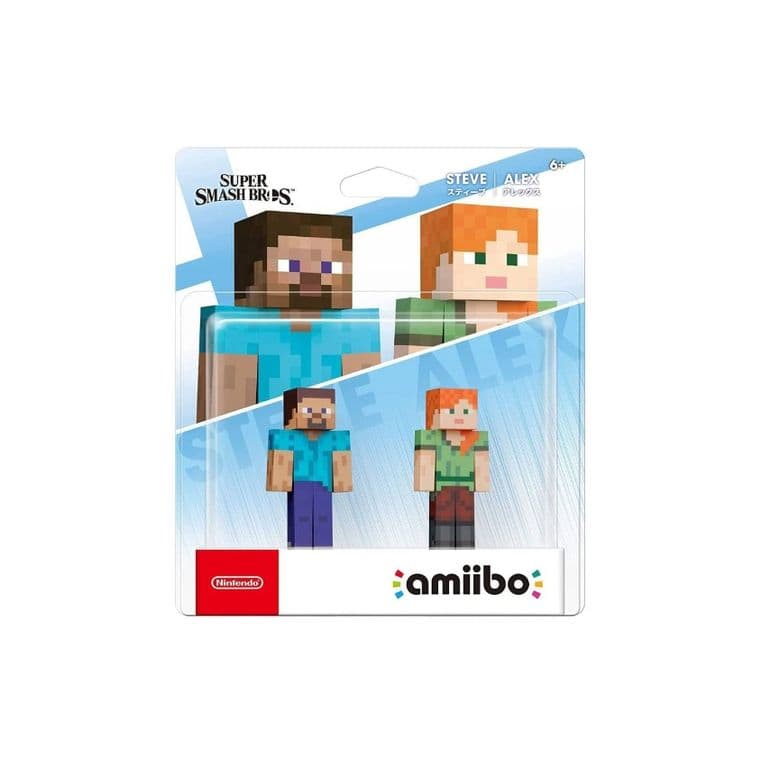 Figura Amiibo Steve Alex- Super Smash Bros - Sniper