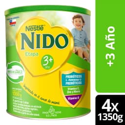 Leche Nido 3+ Protectus 1350g Pack X4