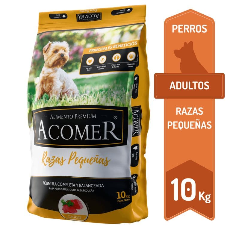 Alimento Acomer perro adulto razas pequenas 10Kg