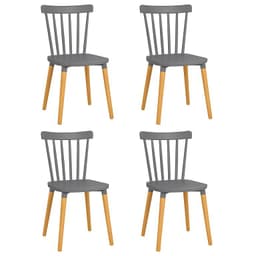Pack 4 Sillas Windsor para Comedor o Terraza Gris