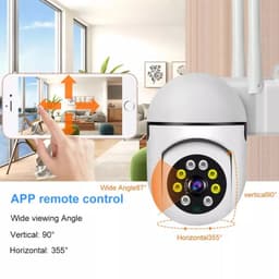 Camara Inteligente WIFI Outdoor motorizada Full HD Panoramica Sensor Movimiento a Prueba de Agua