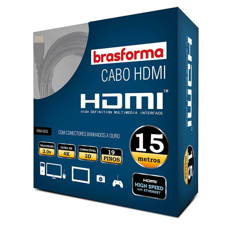 CABLE HDMI 15mts 20V 4K - 3DReady ARC HDR - HDMI5015