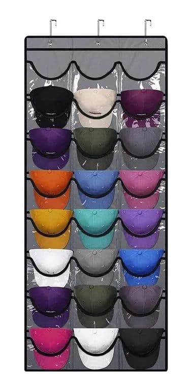 Organizador Gorras Gorros Jockey Detras De Puerta
